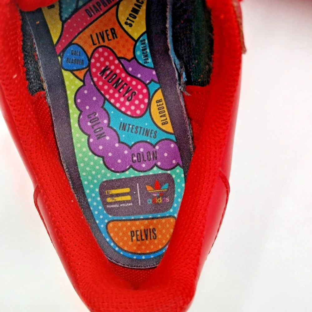 Adidas‎ Superstar Pharrell Williams Shoes Mens Size 6.5 Red Supercolor Leather
